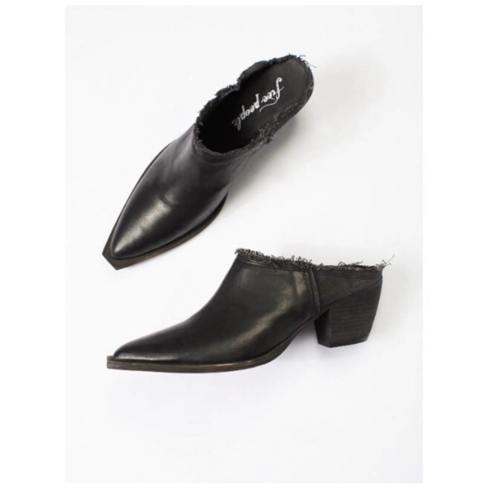 Free People Fringe Wild Thing Mules Slide On Shoes